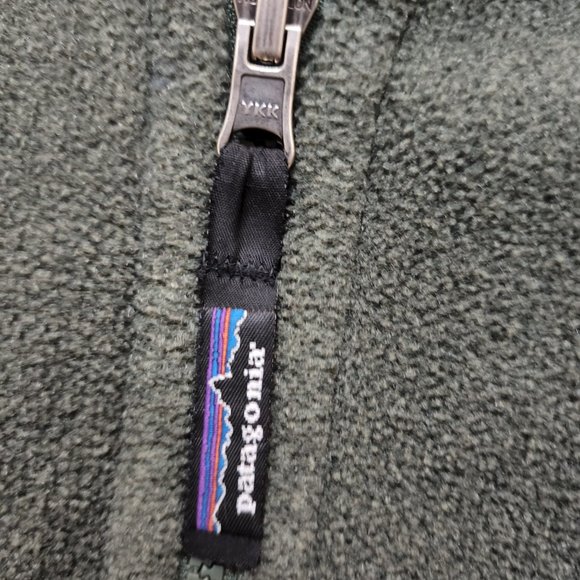 Patagonia VTG Synchilla Fleece Jacket Women’s Medium Green Full Zip Up - Picture 5 of 5